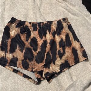 Leopard Print Women's Pajama Shorts